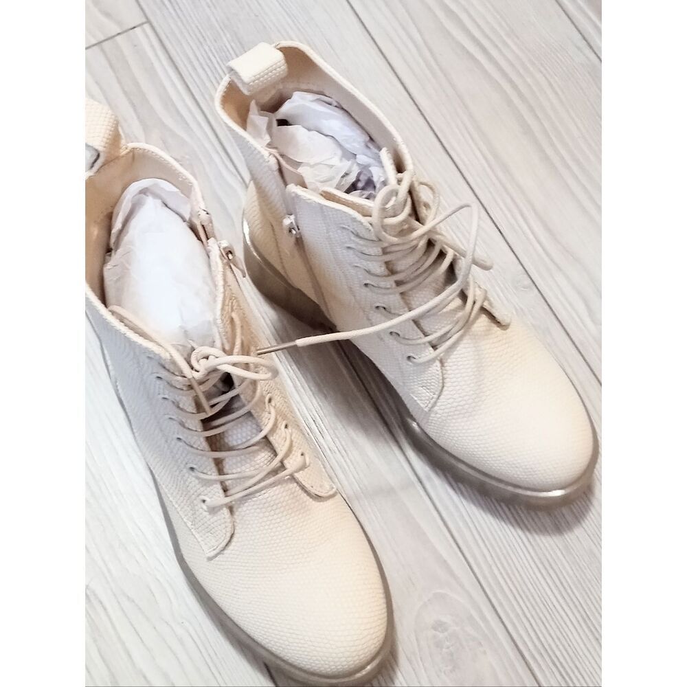 (30-4573) Women's Combat Boots Sz 7 - Picture 4 of 12